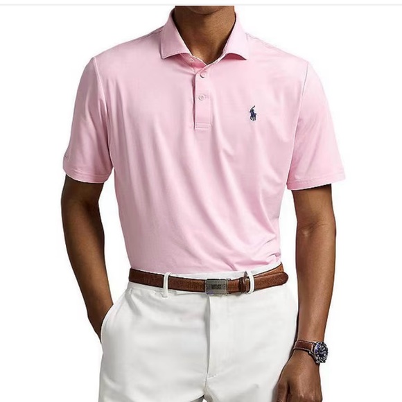 ✨NWOT✨ Polo by Ralph Lauren Men's Pink Striped Shirt - Picture 2 of 8